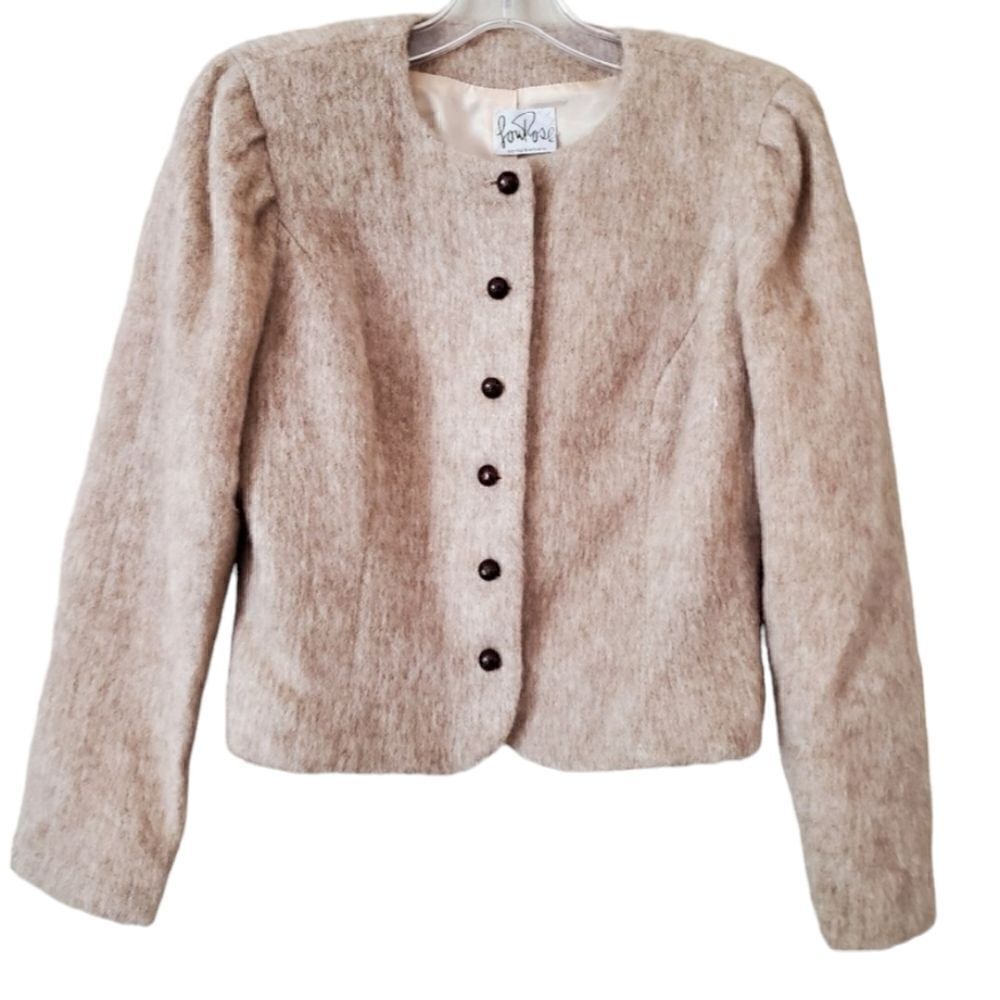 Vintage Wool Blend Jacket Concepts in Sport Wear Size  Small Fuzzy Preppy‎